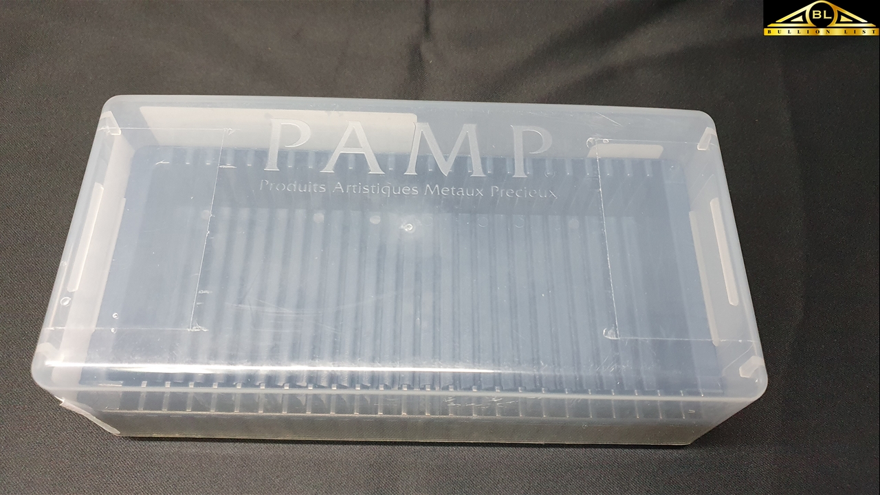 Bullion List Gold 10g PAMP Gold Minted bar storage box
